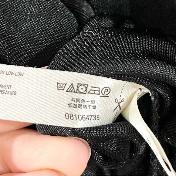 Free People Turnt Thong BodySuit Long Sleeves Women’s size XS Black - Picture 8 of 10